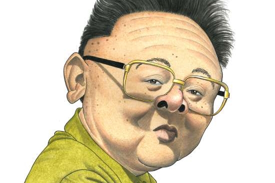 Kim Čong-il (karikatura).